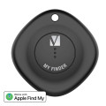 Verbatim 66840 Bluetooth Tracker My Finder Black, IP66, IOS Iphone, Ipad, Macbook, Long Life, Pets, Kid, Luggage, Backpack Apple Find My Retail Pack