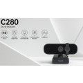 Rapoo C280 2K Webcam - Wide Angle Lens, Noise Canceling Mic, Plug & Play, Teams, Google Meet, Zoom, Does Not Support Windows Hello
