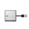 Verbatim 65677 USB 2.0 All- in-1 Card Reader Compact - including SD, SDHC, SDXC, microSD, microSDHC, microSDXC, CF-1, Memory Stick, xD and MS-Pro/Duo