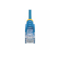 StarTech N6PAT15MBLS 15m Blue Slim CAT6 Ethernet Cable, Snagless, 28AWG, LSZH, LTW