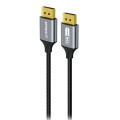 MBEAT MB-XCB-16KDP18 Tough Link 1.8m 16K DP to DP Cable - Space Grey 40Gbps 180cm × 2.2cm × 1.10cm