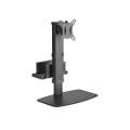 Brateck LDT67-T01MP-B Vertical Lift Monitor Stand With Thin Client CPU Mount Fit Most 17'-32' Monitor Up to 8KG VESA 75x75,100x100(Black)