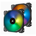 Corsair CO-9050078-WW ML140 PRO RGB 2 Fan Pack with Lighting Node Pro, 140mm Premium Magnetic Levitation RGB LED PWM Fan