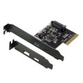 Simplecom EC312V2 PCIe x4 to 2-Port USB 3.2 Gen II 10Gbps USB-C and USB-A Expansion Card