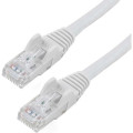 StarTech N6PATC50CMWH CAT6 ETHERNET CABLE 50CM WHITE 650MHZ 100W SNAGLESS PATCH CORD LTW