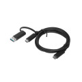 Lenovo 4X90U90618 Hybrid USB-C Cable with USB-A Adapter 5A 24Pin support 10Gbps 1M Cable