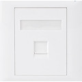 Astrotek ATP-SC-5E-1 CAT5e RJ45 Wall Face Plate 86x86mm 1 Port Socket Kit