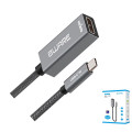 8ware 8W-USBCHDMIF 10cm USB-C to HDMI Male-Female Adapter Converter Cable Retail Pack for PC Laptop iPad MacBook Pro/Air Surface Dell XPS to Monitor Projector TV
