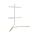 Brateck FS34-46F-02 Modern Linear Tabletop TV Stand For 49'-70' TVs, Weight Capacity: 40kg -- Matte White & Beech 970x350x765mm