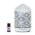 MBEAT ACA-AD-S2 activiva Metal Essential Oil and Aroma Diffuser-Vintage White -100ml Built-in 7 LED colour changing Auto stop misting Product