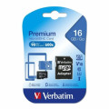 Verbatim 44082 Micro SDHC 16GB (Class 10) with Adaptor Up to 45MB/Sec 300X read speed