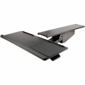 StarTech KBTRAYADJ2 Under Desk Keyboard Tray, Height Adjustable Keyboard and Mouse Tray (10" x 26"), Ergonomic Computer Keyboard Tray w/Mouse Pad - 144.8 mm Height x 711.2 mm Width - Black - Steel