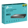 TP-LINK TL-SG105PP-M2 5-PORT UNMANAGED 2.5G SWITCH, POE++(4), 123W, METAL CASE, 5YR