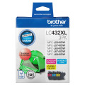 Brother LC-432XL-3PKS LC432xl Colour Value Pack 1xcyan 1x Magenta 1x Yellow