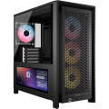 Corsair CC-9011326-WW FRAME 4000D LCD RS ARGB Premium Mid-Tower PC Case - Black, ATX/E-ATX, TG panel, LCD, 430mm GPU, 170mm CPU clr, 360mm rad, USB-C, 2yr wty