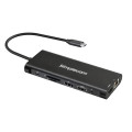 Simplecom CHT814 14-in-1 USB-C 4K Triple Display MST Docking Station with Dual HDMI DP