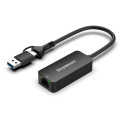 Simplecom NU405C SuperSpeed USB-C and USB-A to 2.5G Ethernet Network Adapter 2.5Gbps LAN