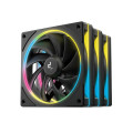 DEEPCOOL R-FL12SE-BKAPN3-G FL12 SE 3 Pack 120mm Performance ARGB Fans , Hydro Bearing 120×120×25 mm(L×W×H)