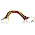 8ware RC-5038 Power Splitter to Hard & FDD + Floppy drv 1x Molex (Female) to 2x Molex (Male) + 1x Floppy (Female) 30cm cable