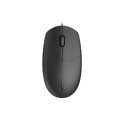 Rapoo N100.BLACK N100 Wired USB Optical 1000DPI Mouse Black - No Driver Required/ Designed for Notebook Laptop Desktop PC