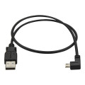 StarTech USBAUB50CMLA MICRO-USB CHARGE-AND-SYNC CABLE M/M - LEFT-ANGLE MICRO-USB - 24 AWG - 0.5 M