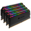 Corsair CMT32GX4M4Z3200C16 Dominator Platinum RGB 32GB (4x8GB) DDR4 3200MHz CL16 DIMM Unbuffered XMP 2.0 Base SPD@2666 Black Heatspreaders 1.35V AMD