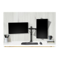 Kensington K55409WW DUAL MONITOR DESK MOUNT, UP TO 32" & 8KG, VESA 75x75, 100x100 - BLACK