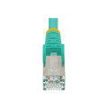 StarTech NLAQ-750-CAT6A-PATCH 7.5M CAT6A ETHERNET CABLE - AQUA - LOW SMOKE ZERO HALOGEN (LSZH) - 10GBE 500M