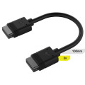 Corsair CL-9011121-WW iCUE LINK Cable, 2x 100mm with Straight connectors, Black