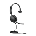 Jabra 24189-899-899 Evolve2 40 SE Wired USB-C MS Mono Headset, 360° BusyLight, Noise Isolationg Ear Cushions, 2Yr Warranty, Plug-and-play