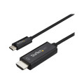 StarTech CDP2HD1MBNL 1M USB-C (T/BOLT3) TO HDMI ADAPTER CABLE, 4K, BLACK, 3YR