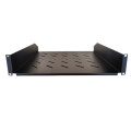 LDR WB-CA-17-45 Cantilever 2U 275mm Deep Shelf Recommended for 19' 450/550mm Deep Cabinet - Black Metal Contruction