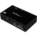 StarTech VS221VGA2HD Audio/Video Switchbox - Cable - 1920 x 1200 - WUXGA - 2 Input Device - 1 Display - Projector - 1 x HDMI In - 1 x HDMI Out - 1 x VGA In