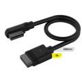 Corsair CL-9011123-WW iCUE LINK Cable, 2x 200mm with Straight/Slim 90° connectors, Black