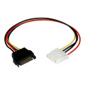 StarTech LP4SATAFM12 30CM SATA 15 PIN TO LP4 POWER CABLE ADAPTER, M/F, LIFTETIME WTY