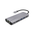 MBEAT MB-UCD-01 Elite USB Type-C Multifunction Dock - USB-C/4k HDMI/LAN/Card Reader/Aluminum Casing/Compatible with MAC/Desktop PC Notebook Laptop Devices