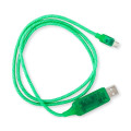 Generic CK-VS802-GN Astrotek 1m LED Light Up Visible Flowing Micro USB Charger Data Cable Green Charging Cord for Samsung LG Android Mobile Phone