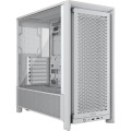 Corsair CC-9011291-WW FRAME 4000D Modular Mid-Tower PC Case - White, ATX, 430mm GPU, 170mm CPU cooler, 360mm rad, 1x HD Audio, 1x USB-C 3.2 Gen 2