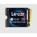 Lexar LNMPLAY001T-RNNNG Internal SSD Play 1TB M.2 2230 PCIe Gen 4x4 NVMe SSD up to 5200MB/s read, 4700MB/s write - 5 year limited warranty