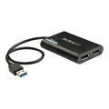StarTech USB32DP24K60 USB TO DUAL DP ADAPTER - 4K 60HZ