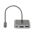 StarTech CDP2HDUACP2 USB C MULTIPORT ADAPTER, USB-C TO HDMI 4K VIDEO, 100W PD PASS-THROUGH, USB 3.