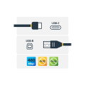 StarTech USB2CB1M 1M USB-C 2.0 TO USB-B PRINTER CABLE, TB 3 COMPATIBLE, BLACK, LTW