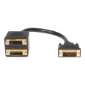 StarTech DVISPL1DD 30CM DVI-D TO 2X DVI-D DIGITAL VIDEO SPLITTER CABLE - M/F, LTW