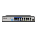 D-Link DES-F1018P-E 18P POE SWITCH 16 10/100MBPS POE+ PORTS (150W) AND 2 GIGABIT UPLINKS WITH COMBO SFP