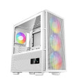 DEEPCOOL R-CH560-WHAPE4D-G-1 CH560 DIGITAL White High Airflow Mid-Tower ATX Case, Digital Status Display, Magnetic Hybrid Mesh, 3 Pre-Installed 140mm Fans
