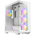 Antec C3-ARGB-W C3 ARGB - White, Mid Tower, ATX/Micro-ATX/ITX, 270° Tempered Glass, USB-C, 4× PWM ARGB Fans, 360mm Radiator, 2Yr Wty