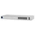 Ubiquiti USW-16-POE UniFi SWITCH 16 POE, 16 (8 PoE+), 2x SFP, 42W, FANLESS, RACK-MOUNT, 1YR