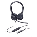 Yealink UH42-D-MS-C/A (UH42) WIRED MS STEREO HEADSET, NOISE CANCELLING MIC, LEATHER, USB-C, C/A ADAPTER