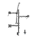Brateck MDS10-1 Single-Monitor All-in-One Studio Setup Desktop Mount Fix 17'-32' Up to 9kg, Fit Curved Monitor, 897x120x1000mm