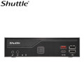 Shuttle DH810 Slim Mini PC 1.3L chassis - Intel Core™ Ultra 200 serie ,2 x DDR5 SODIMM slots,48GB, 2xLAN (1G & 2.5G), 2xRS232, HDMI, 2xDP, 120W, Vesa